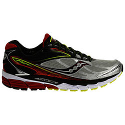 Saucony Ride 8 Men's Running Shoes, Silver/Red